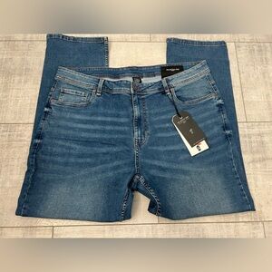 NWT The Perfect Jean NYC Men’s Stretch Jeans Admiral Med Blue Athletic Fit 40x30